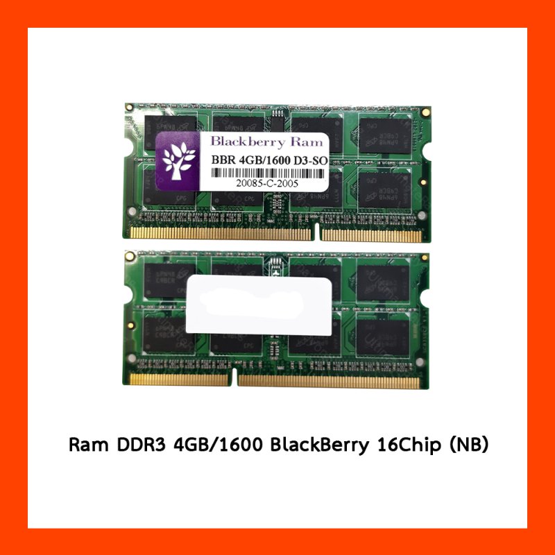  DDR3 4GB 1600MHz Black Berry 16Chip (NB) 