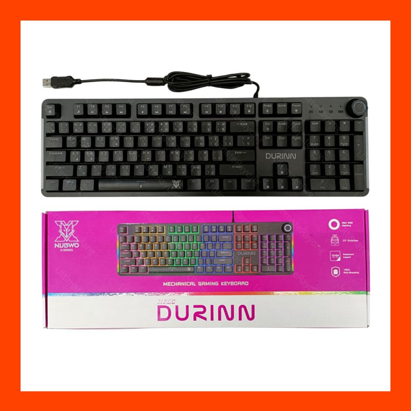 Keyboard NUBWO-X DURINN X800 BLACK BLUE-SWITCH