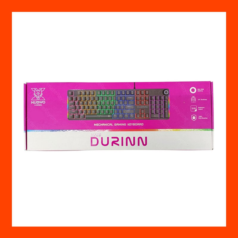 Keyboard NUBWO-X DURINN X800 BLACK BLUE-SWITCH