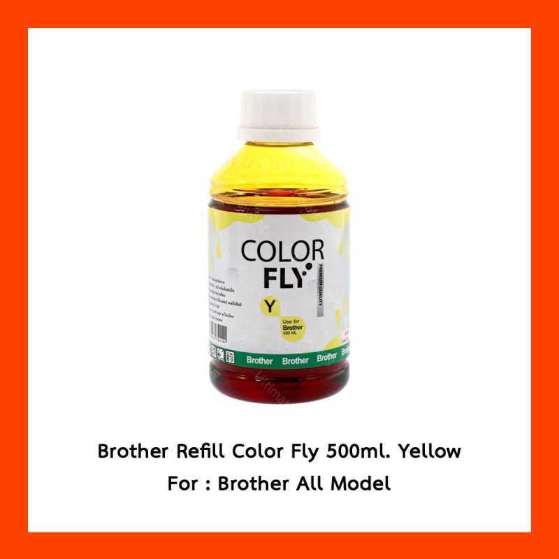 BROTHER Refill Color Fly 500ml. Yellow