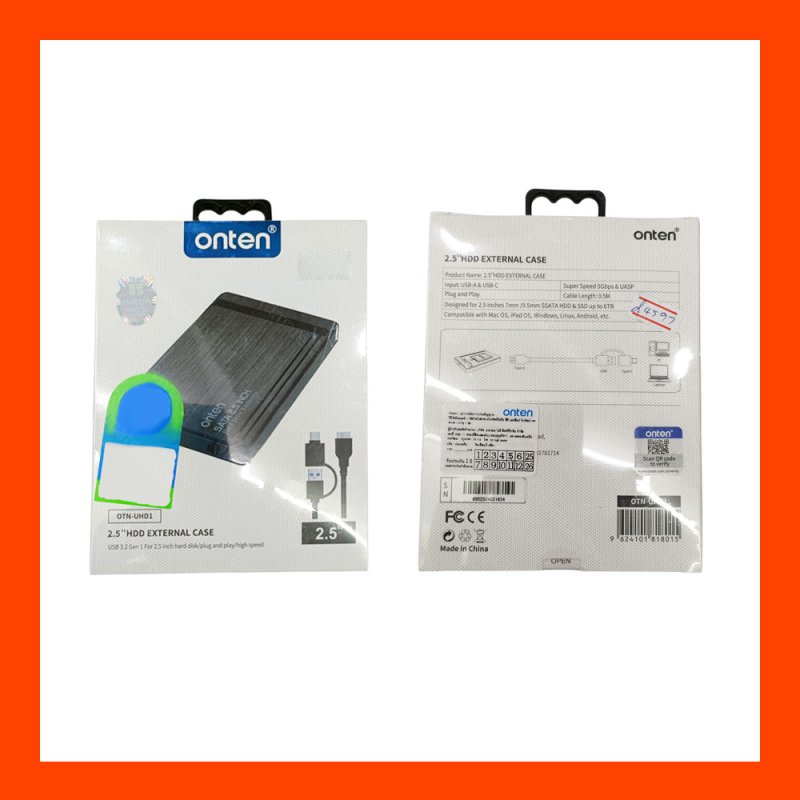   Enclosure 2.5 SATA v3.0 ONTEN OTN-UHD1 (Black)