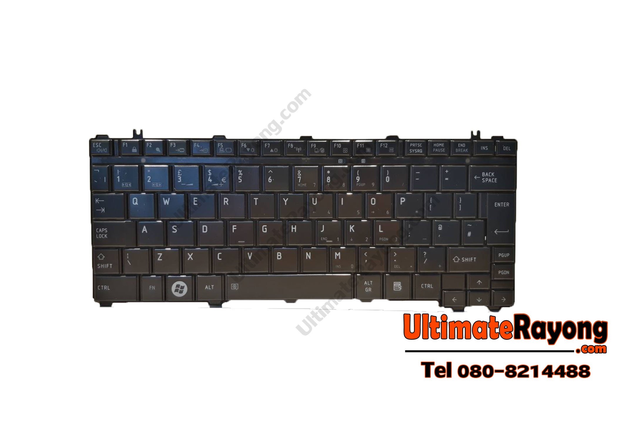 Keyboard Toshiba Satellite U500 Black UK (Big Enter) 