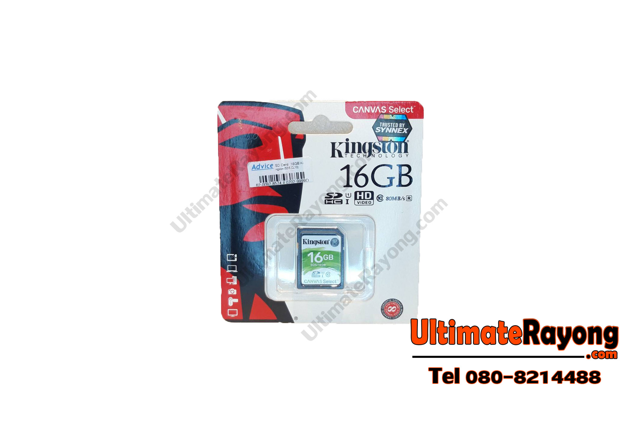 SD Card Kingston SDS CL10 16GB