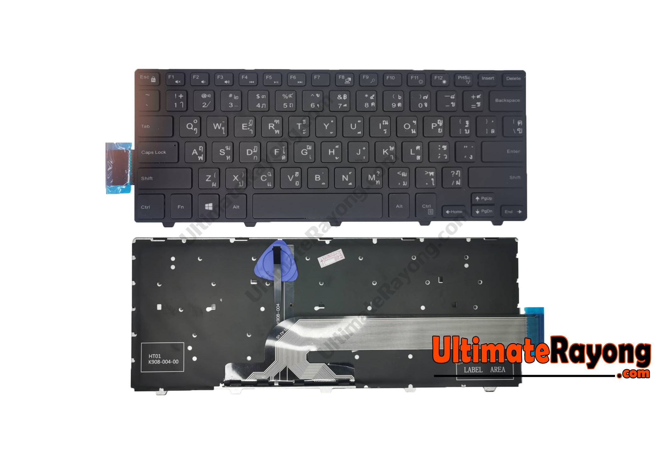 Keyboard Dell Inspiron 14 3000 LED Black TH 