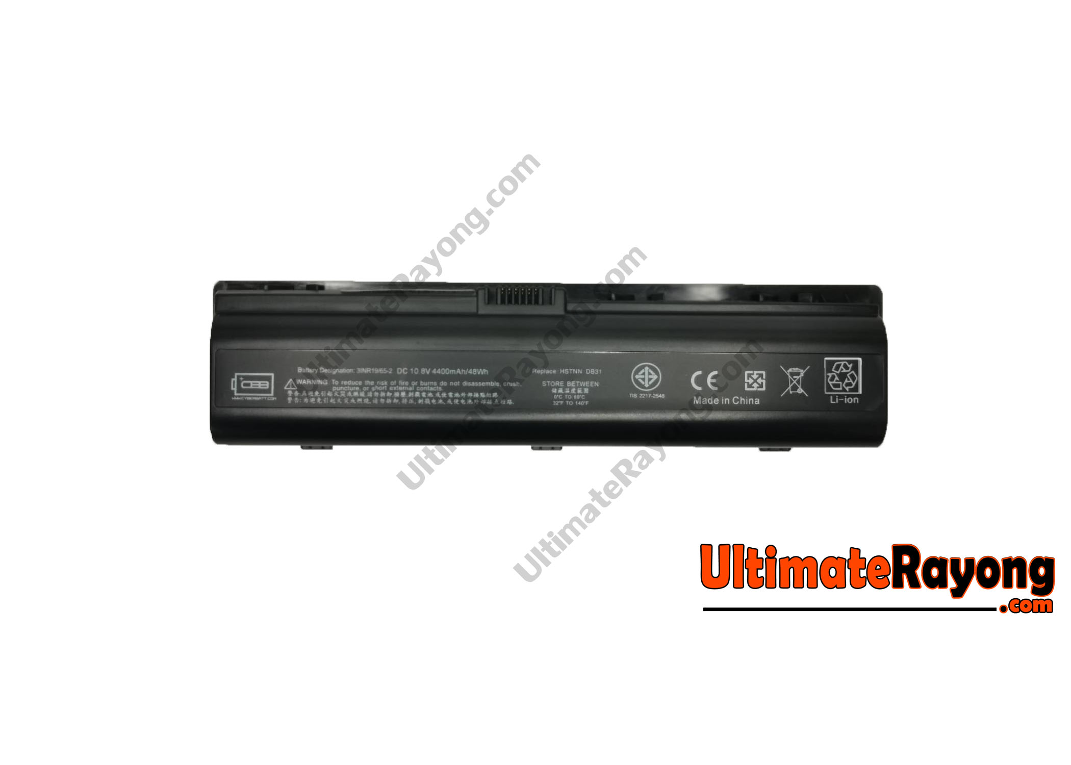 Battery HP Pavilion DV2000 DV6000 HSTNN-DB31 : 10.8V-4400mAh Black