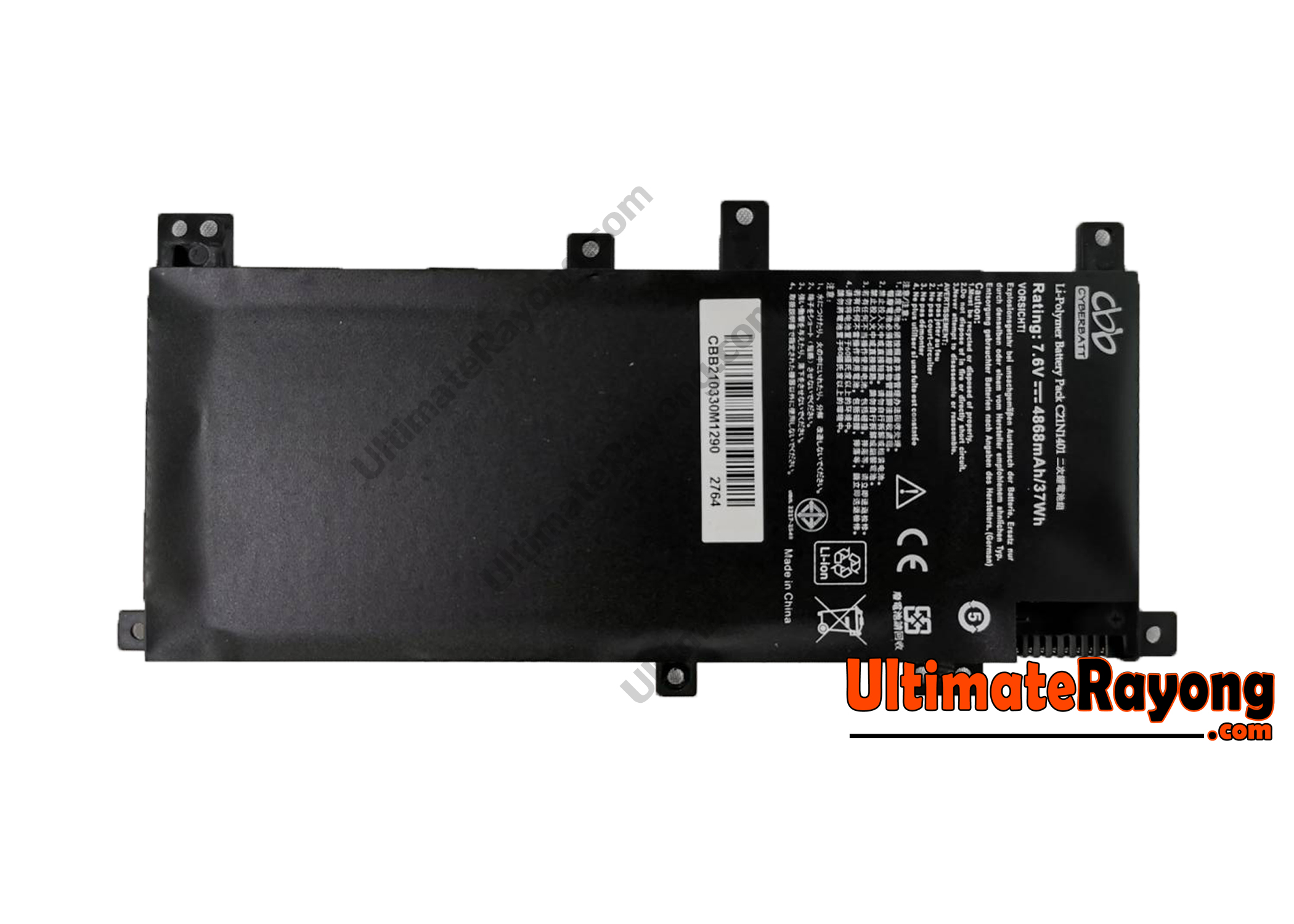 Battery Asus X455 Series C2INI401 7.6V-4868mAh- 37Wh Black (CBB)