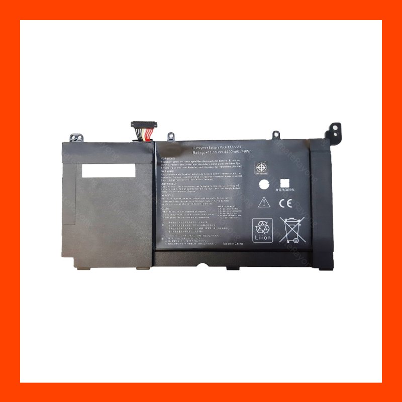 Battery Asus Vivobook K551 K551L : 11.1V-4400mAh/49Wh Black
