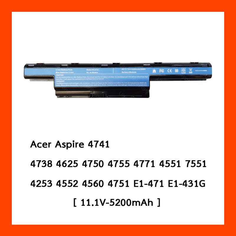 Battery Acer Aspire 4741 ,4755 10.8V 4400mAh Black OEM