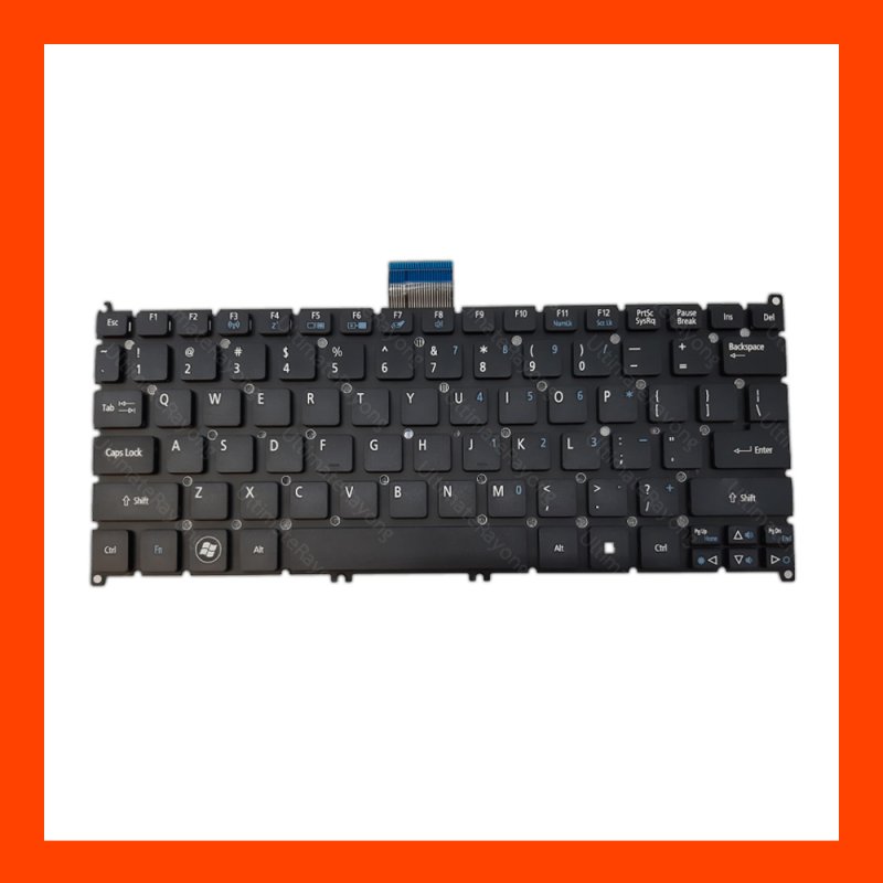 Keyboard Acer Aspire ONE725 S-3 S3-951 Black US คีบอร์ดโน๊ตบุ๊ค