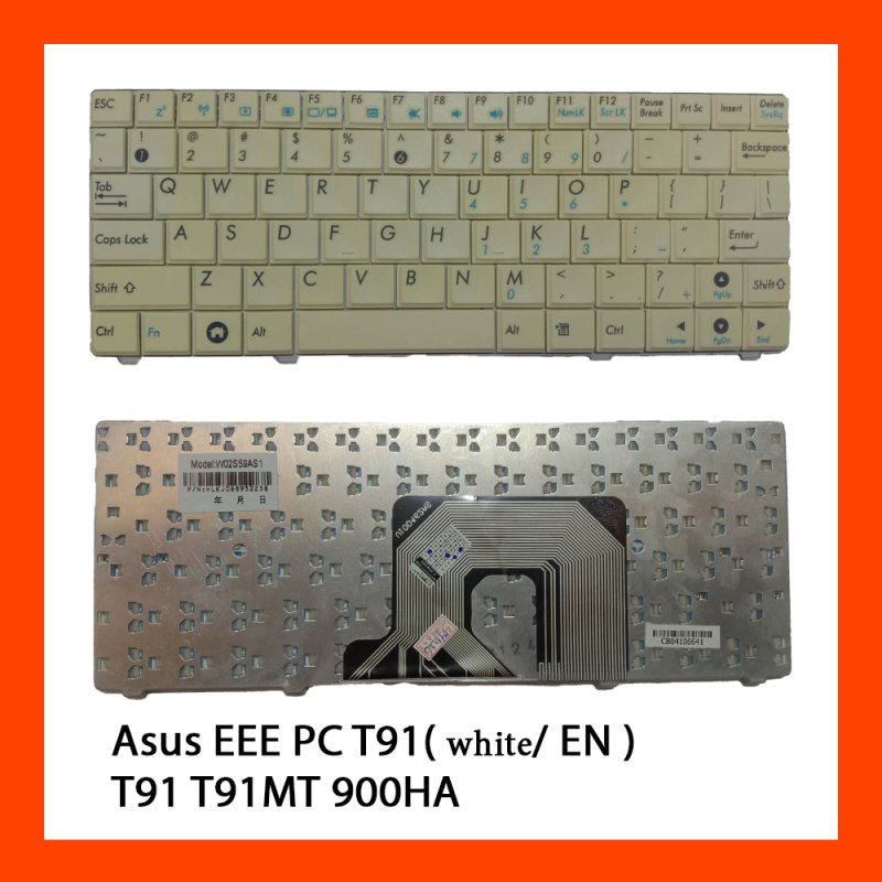 Keyboard Asus EEE PC T91 White US 