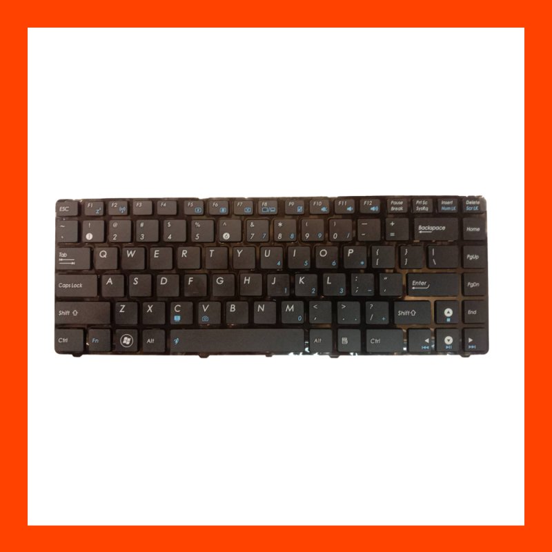 Keyboard Asus A43S K43S Black อังกฤษ (แพรโค้ง)
