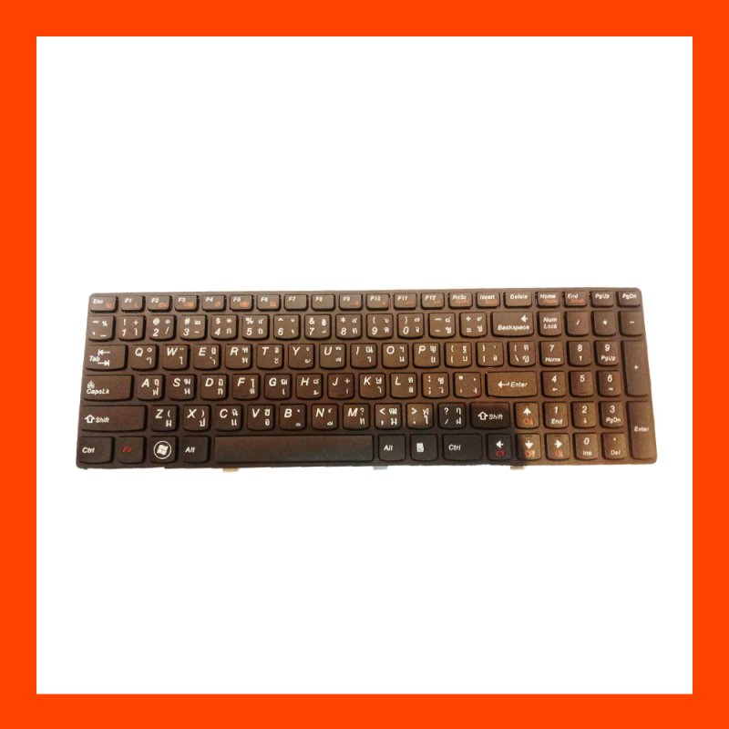 Keyboard Lenovo G580 Black TH 