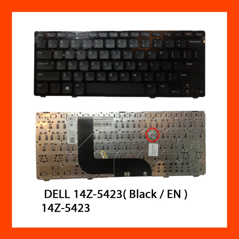 Keyboard DELL 14Z-5423 EN แป้นอังกฤษ ฟรีสติกเกอร์ ไทย-อังกฤษ