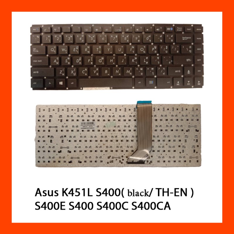 Keyboard Asus Vivobook K451L S400 Black TH 