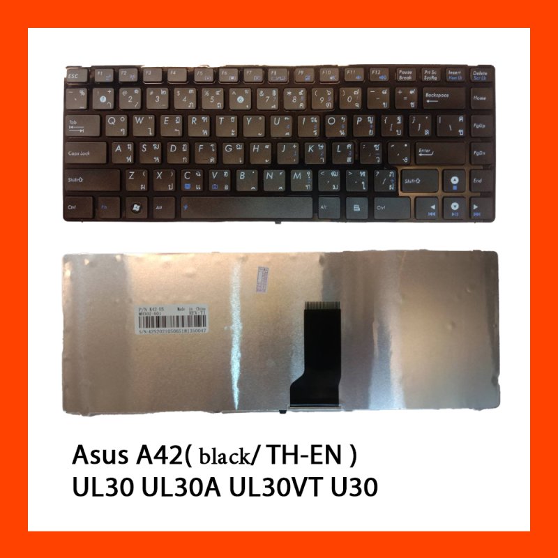 Keyboard Asus A42 Series A42F A42J A43S K43S K42F UL30 Black TH 