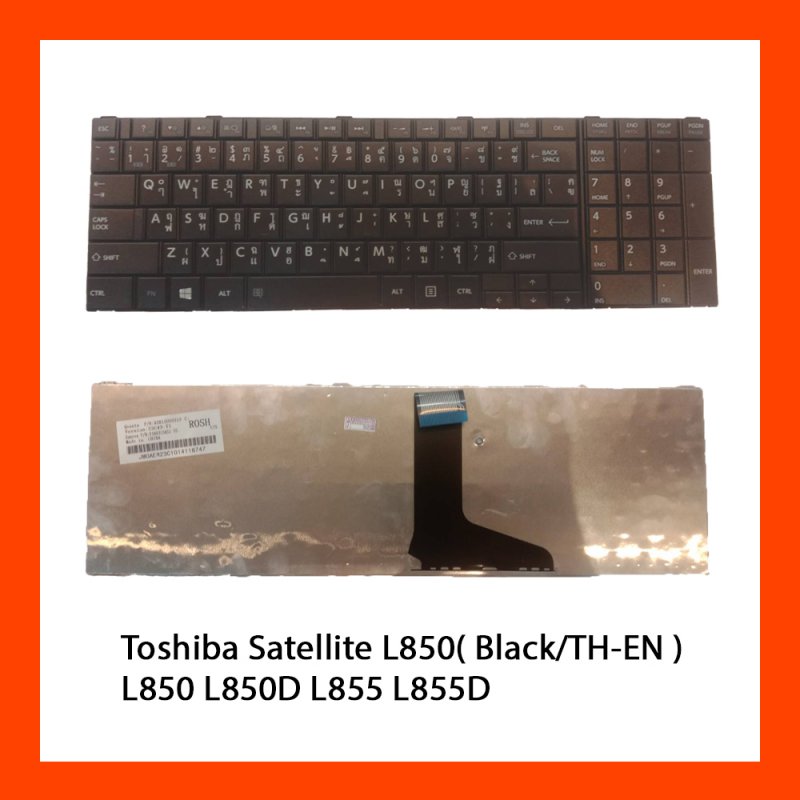 Keyboard Toshiba Satellite L850 Black TH 