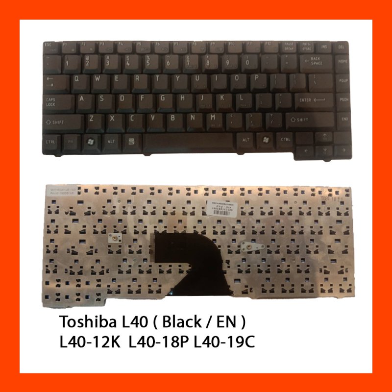 Keyboard Toshiba L40 Black US 