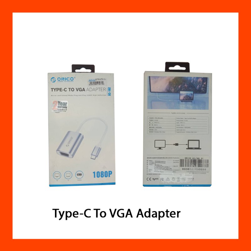 Type-C To VGA Adapter Orico XC-102