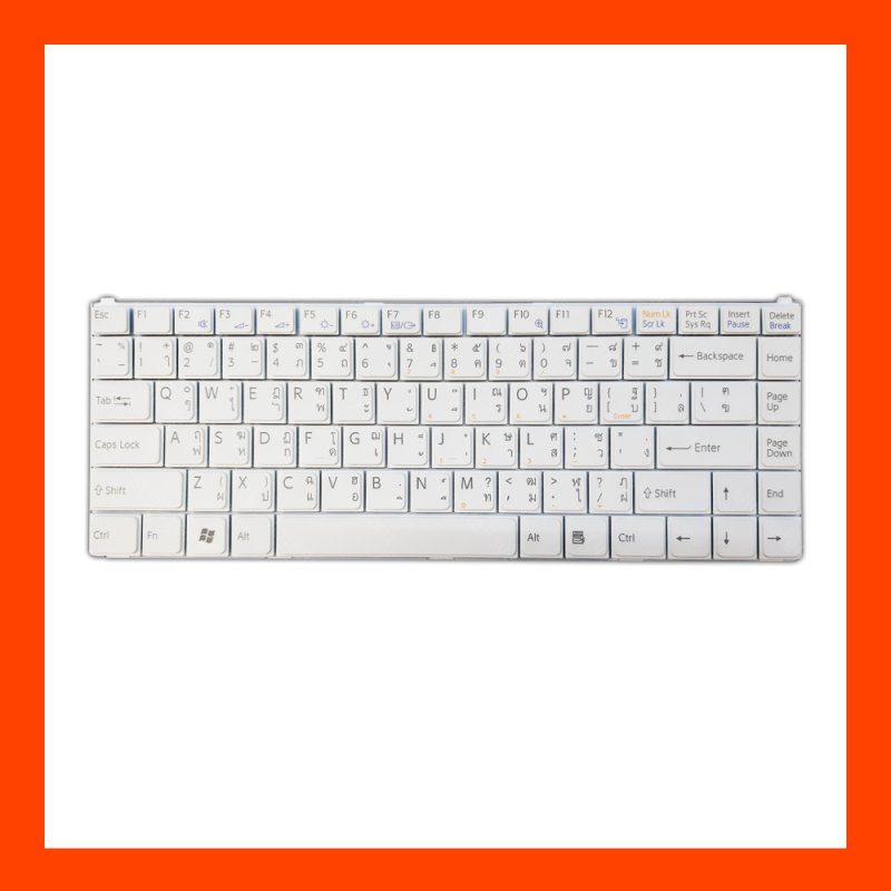 Keyboard Sony Vaio VGN-N Series White TH