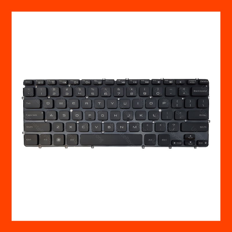 Keyboard Dell XPS13  Black US แป้นอังกฤษ ฟรีสติกเกอร์ ไทย-อังกฤษ