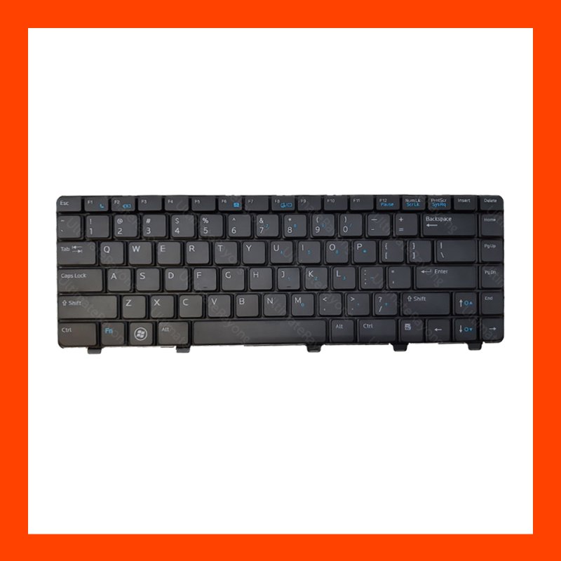 Keyboard Dell Vostro 3300 Black US แป้นอังกฤษ ฟรีสติกเกอร์ ไทย-อังกฤษ