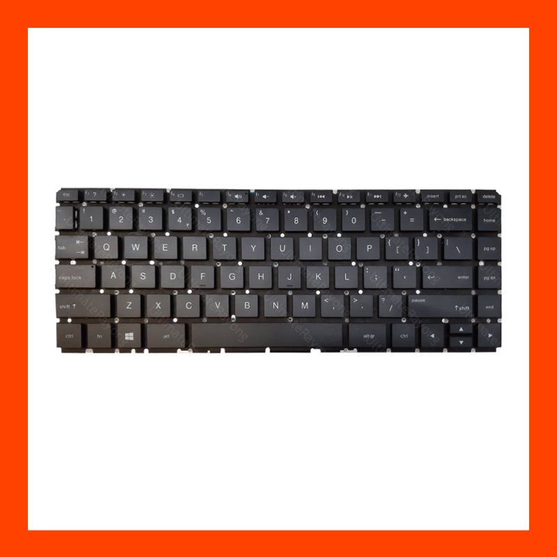 Keyboard HP Pavilion 14-AB Black US แป้นอังกฤษ ฟรีสติกเกอร์ ไทย-อังกฤษ