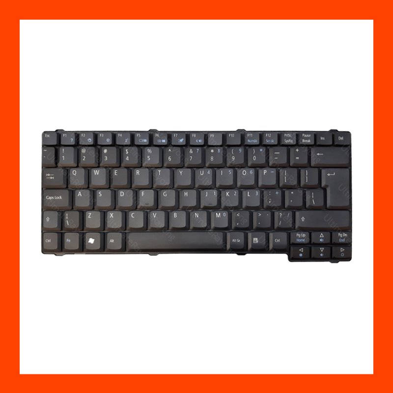 Keyboard Acer Travelmate 200 Black UK (Big Enter) แป้นอังกฤษ ฟรีสติกเกอร์ ไทย-อังกฤษ