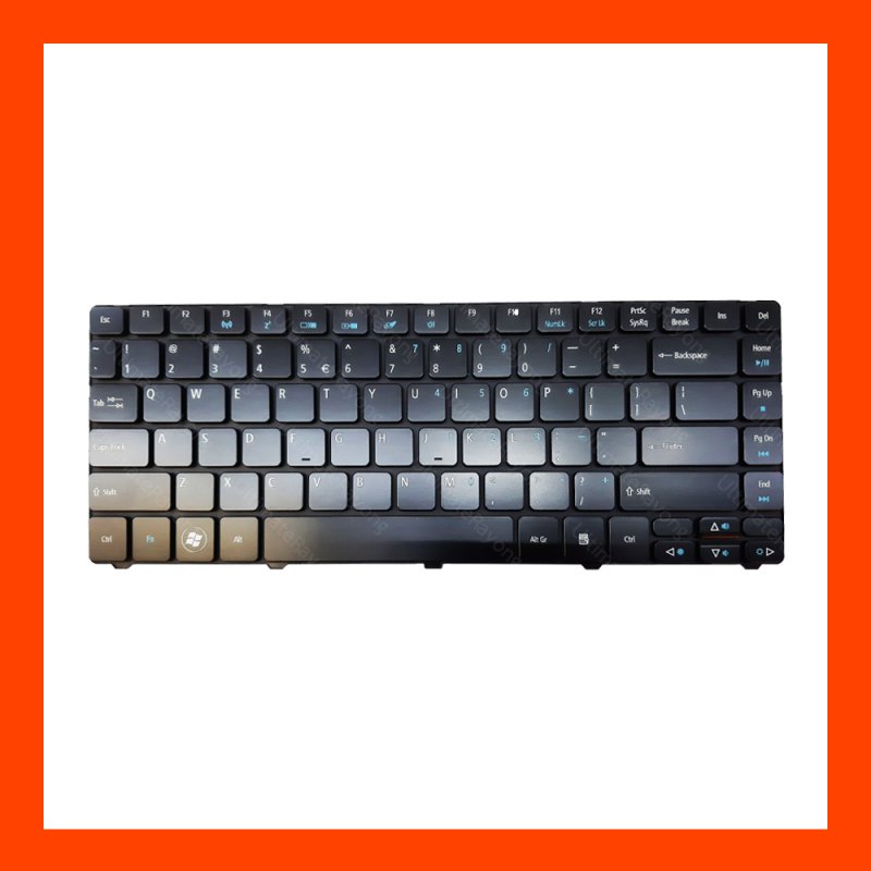 Keyboard Acer TravelMate 8481 Black US แป้นอังกฤษ ฟรีสติกเกอร์ ไทย-อังกฤษ