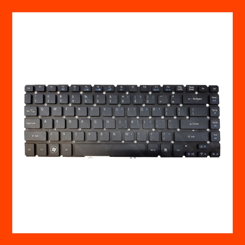 Keyboard Acer Aspire V5-471 Black US แป้นอังกฤษ ฟรีสติกเกอร์ ไทย-อังกฤษ