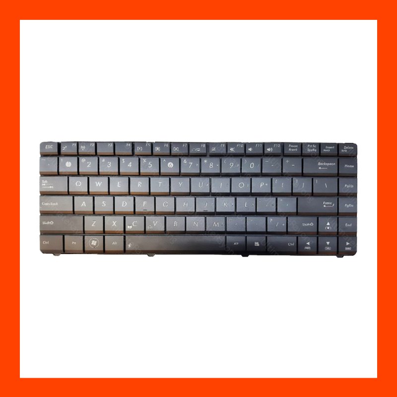 Keyboard Asus X44 Black US (Without Screw on the back) แป้นอังกฤษ ฟรีสติกเกอร์ ไทย-อังกฤษ