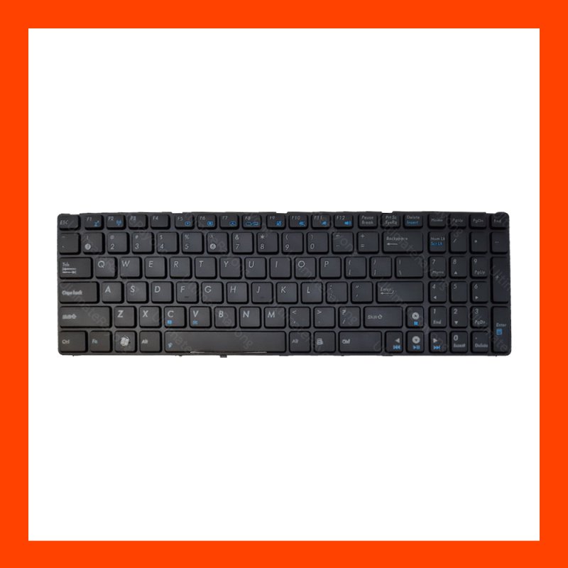 Keyboard Asus G60 K52 Black US แป้นอังกฤษ ฟรีสติกเกอร์ ไทย-อังกฤษ