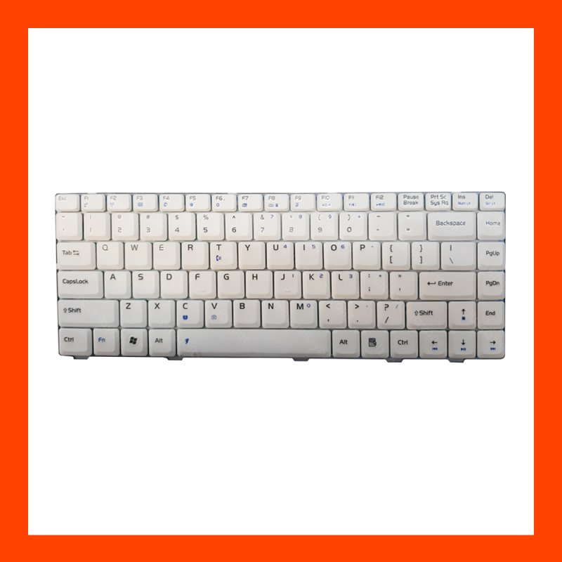 Keyboard Asus F80 Series White US แป้นอังกฤษ ฟรีสติกเกอร์ ไทย-อังกฤษ