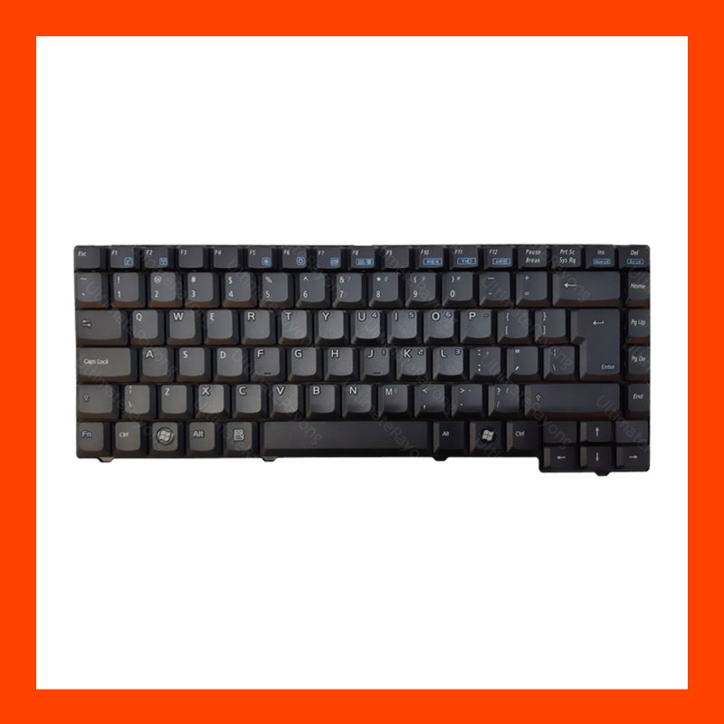 Keyboard Asus A7 Black UK (Big Enter)  แป้นอังกฤษ ฟรีสติกเกอร์ ไทย-อังกฤษ