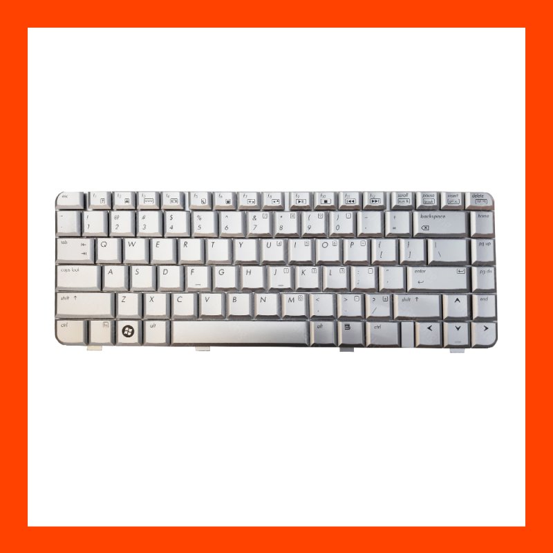 Keyboard HP/Compaq Pavilion DV3000 Series Silver US แป้นอังกฤษ ฟรีสติกเกอร์ ไทย-อังกฤษ