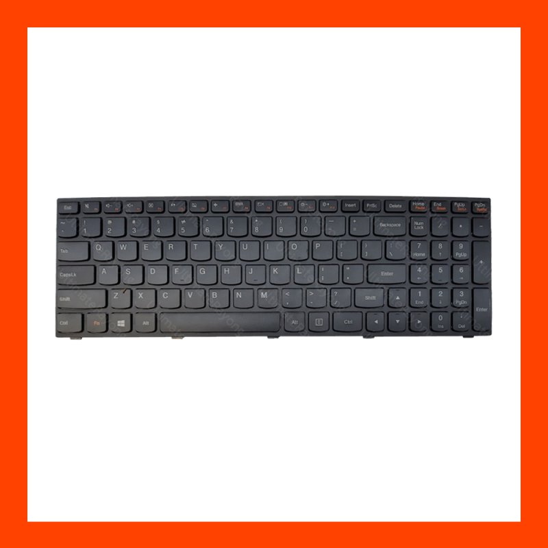 Keyboard Lenovo Ideapad G50-30 Black US แป้นอังกฤษ ฟรีสติกเกอร์ ไทย-อังกฤษ