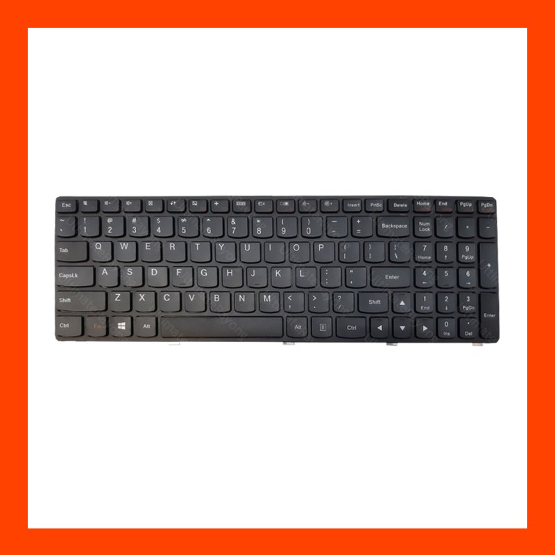 Keyboard Lenovo G500 Black US แป้นอังกฤษ ฟรีสติกเกอร์ ไทย-อังกฤษ