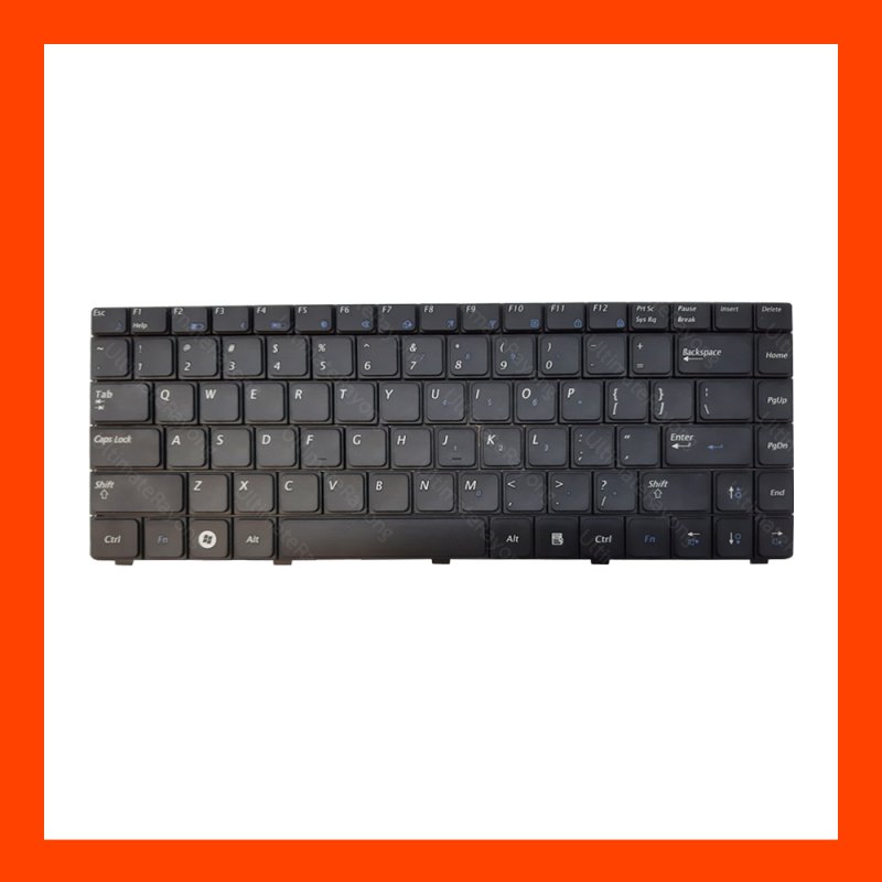 Keyboard Samsung X420 Black US แป้นอังกฤษ ฟรีสติกเกอร์ ไทย-อังกฤษ