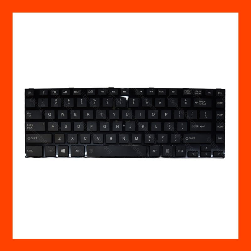 Keyboard Toshiba Satellite L840 Black US แป้นอังกฤษ ฟรีสติกเกอร์ ไทย-อังกฤษ