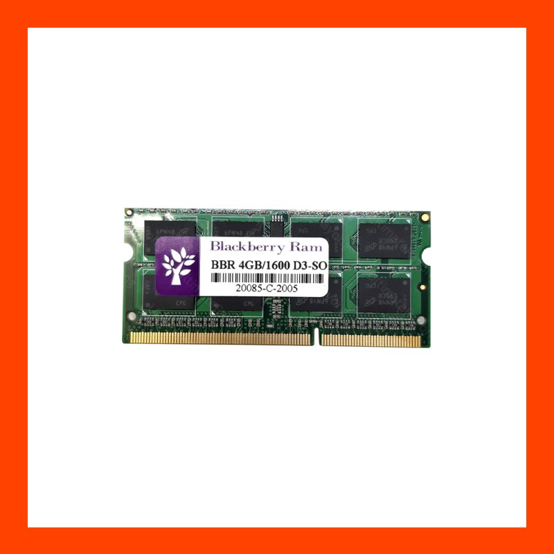  DDR3 4GB 1600MHz Black Berry 16Chip (NB) 