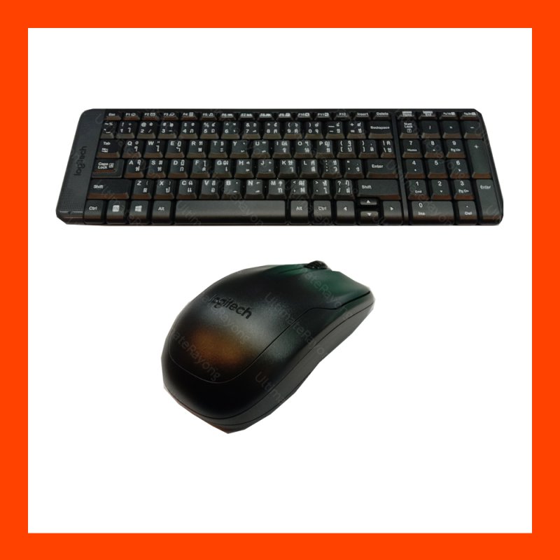 Keyboard Mouse Wireless Logitech MK220 Black