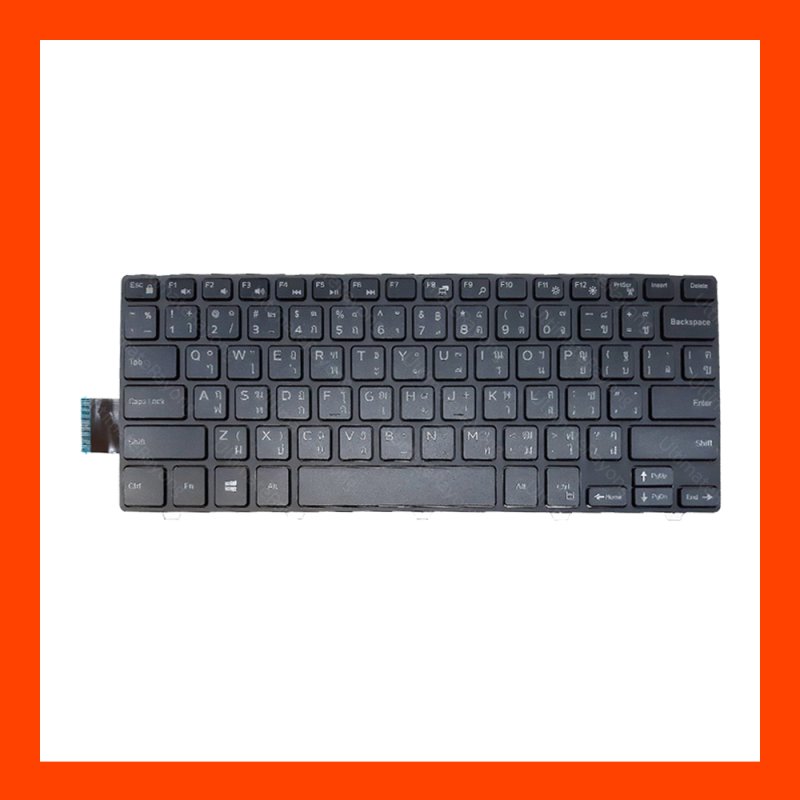Keyboard Dell Inspiron 14-3000 Black TH 