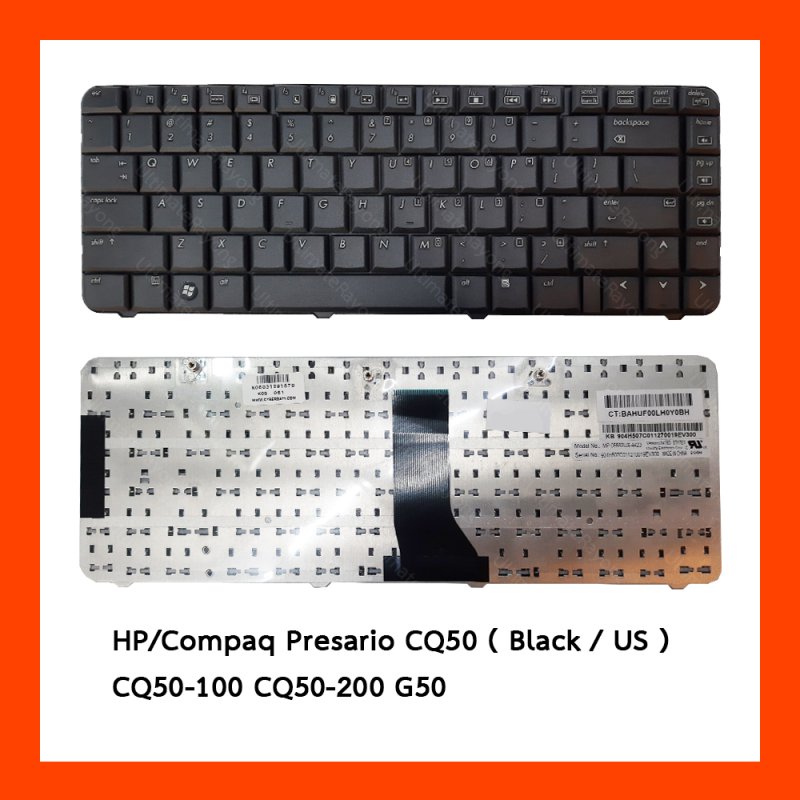 Keyboard HP Compaq Presario CQ50 Black US  แป้นอังกฤษ ฟรีสติกเกอร์ ไทย-อังกฤษ