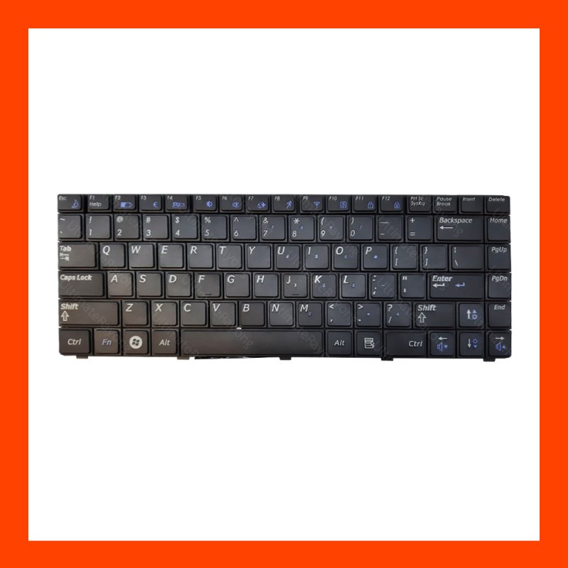 Keyboard Samsung R418 Black US แป้นอังกฤษ ฟรีสติกเกอร์ ไทย-อังกฤษ