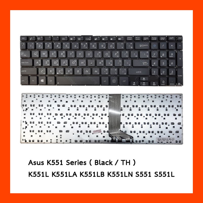 Keyboard Asus K551 K551L Black TH
