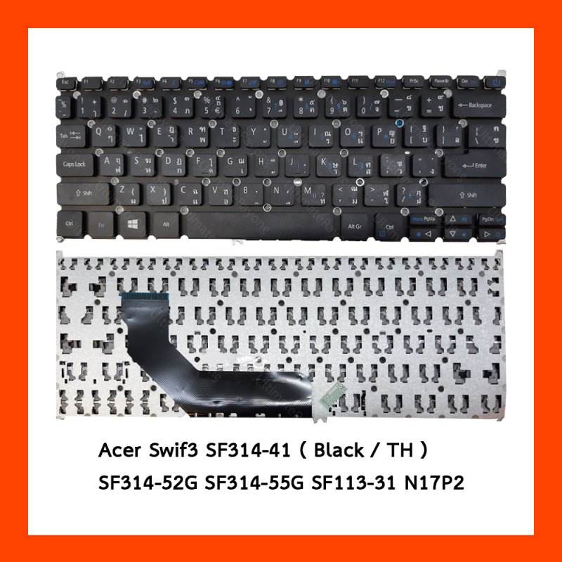 Keyboare ACER  Swift3 SF314-41 Seift10 Sf113-31 TH แป้นไทย