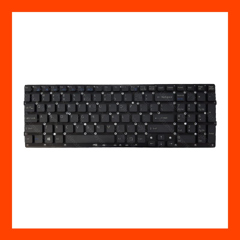 Keyboard Sony Vaio VPC-EB Series Black US (Without Frame) แป้นอังกฤษ ฟรีสติกเกอร์ ไทย-อังกฤษ