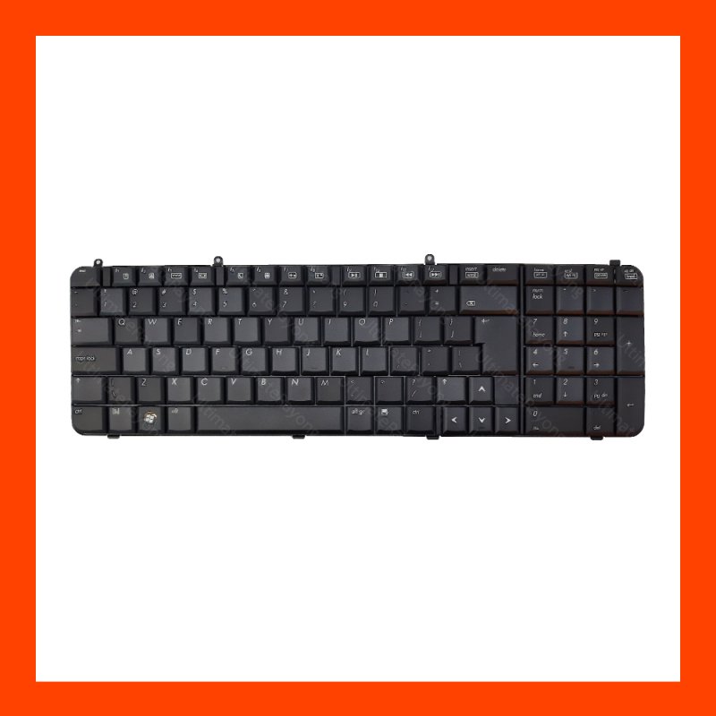 Keyboard HP/COMPAQ DV9000 Black UK (Big Enter) แป้นอังกฤษ ฟรีสติกเกอร์ ไทย-อังกฤษ