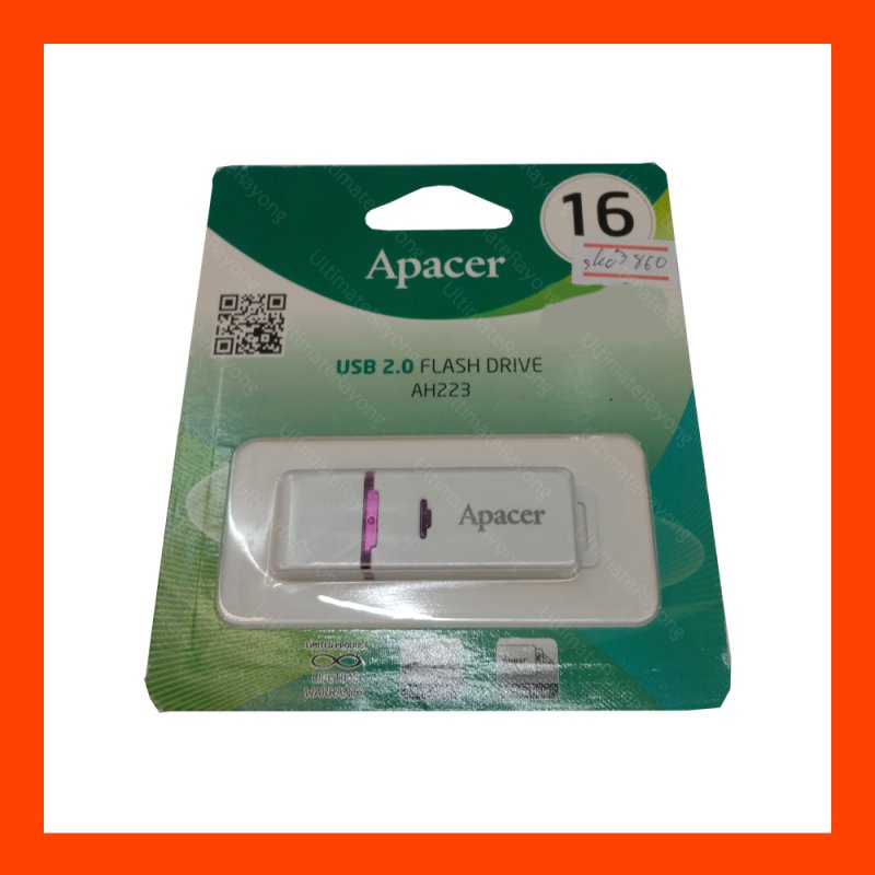 Flash Drive Apacer AH223 16GB White