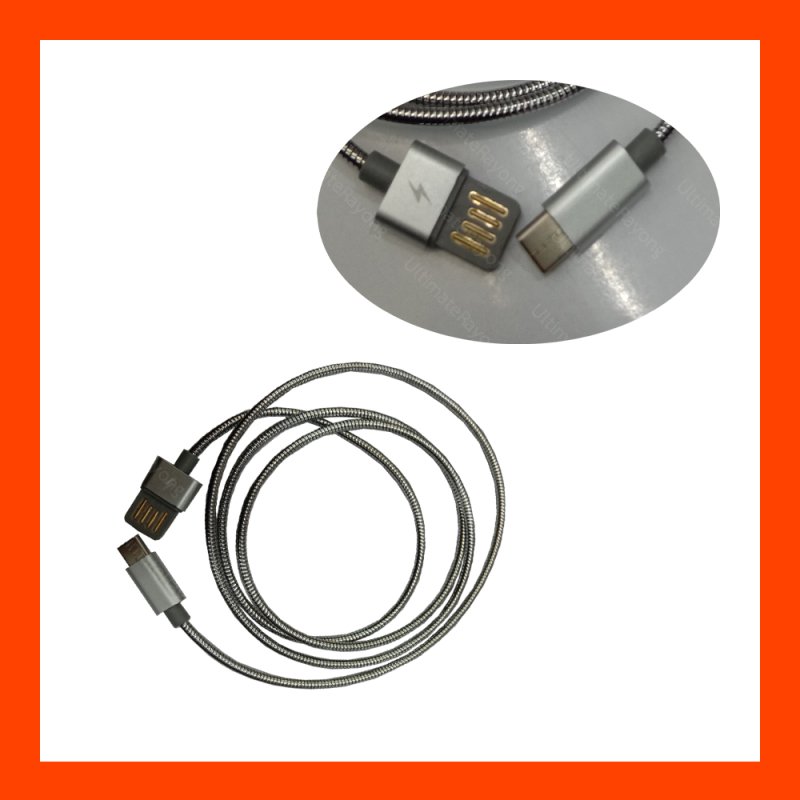 CHARGING CABLE WDC-039 Type-C Alloy (Silver) 