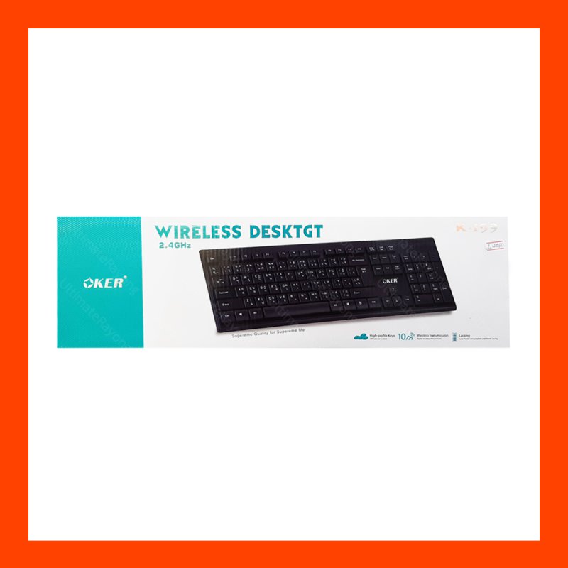 Keyboard OKER Wireless K-199 (Black)